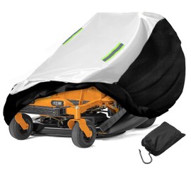 YOYOW Zero Turn Mower Cover,Heavy Duty Fabric Waterproof Fits Decks up to 60" , UV Protection Lawn Mower Cover Fit 81"L x 46"W x 50"H
