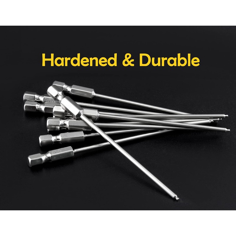 LDEXIN 10Pcs Ball End Hex Head Screwdriver Bits Set, 1.5mm