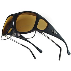 Aviator JP Fitovers - Matte Black - Yellow Lens (AV001Y)