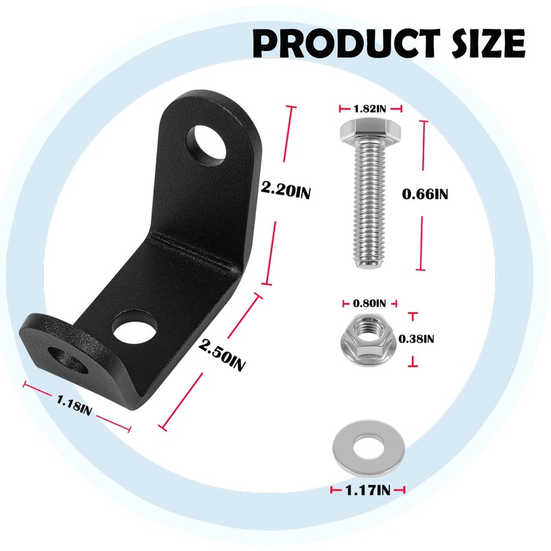 E-cowlboy for BoatBuckle G2 Universal Strap Mounting Bracket Kit #F14254