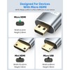 ZeniKon 4K Micro HDMI to HDMI Cable 6FT, High Speed