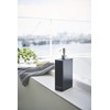 Yamazaki 4257 Two-Way Dispenser, Square, Slim, Body Soap, Black, Approx.