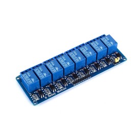 Yizhet 5V 8 Channel-Relay, DC 5V 230V Relay Shield Module Control Board with Optocoupler for Raspberry Pi Arduino PIC AVR MCU DSP ARM TTL Logic (8 Channel)