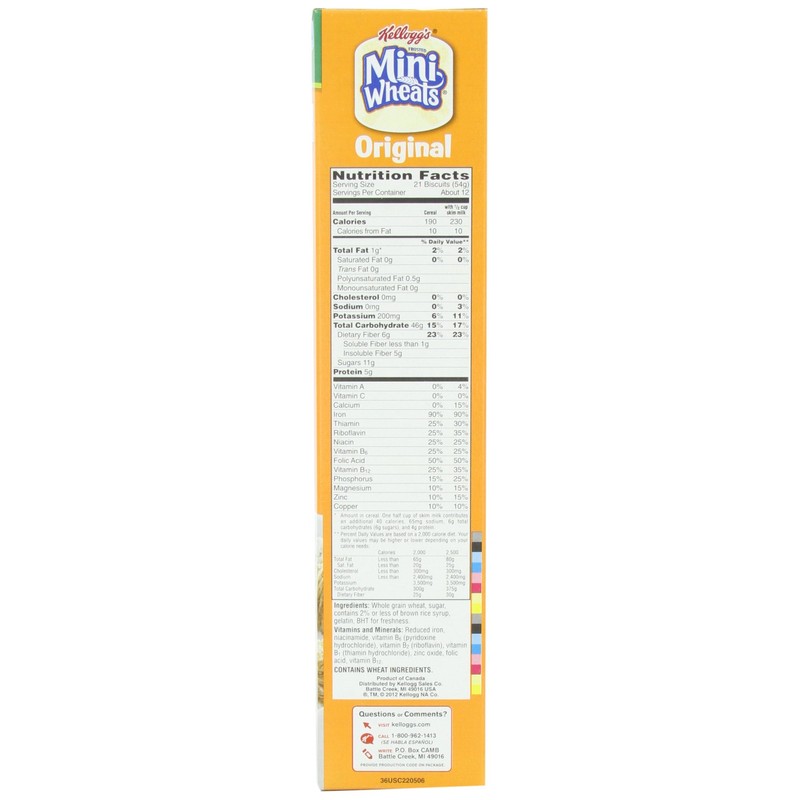 Kellogg's, Frosted Mini Wheats, Original Value Size, 24oz Box (Pack
