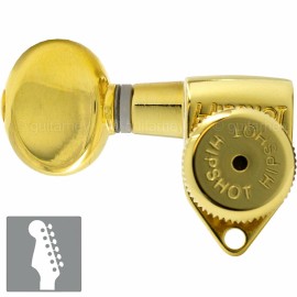 Hipshot NEW Hipshot 6 inline Open-Gear Grip-Locking Non-Staggered BTR LEFT-HANDED - GOLD