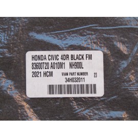 Honda 2021-25 OEM Genuine Honda Civic 83600-T20-A010M1-NH900L Carpet Floor Mats New