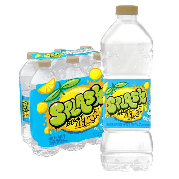 Pure Life Splash, Lemon, 16.9 Fluid Ounce (6 Pack)