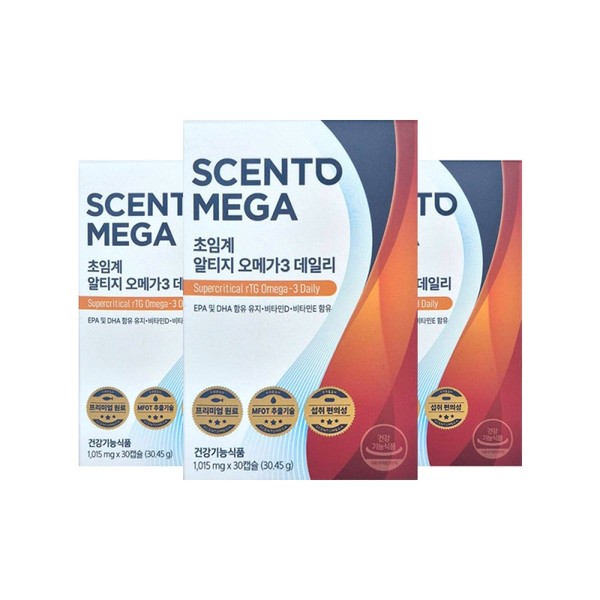 Nutrione Centomega Supercritical Alti-G Omega-3 Daily 1015mg 30 Capsules 3ea/mj