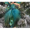 Gisela Graham : Large Peacock Fairy Decoration (set of 2)