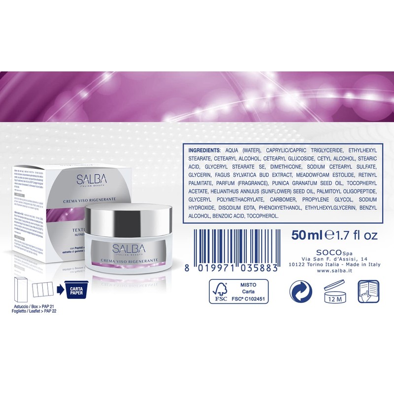 Salba Regenerating Face Cream 50 ml