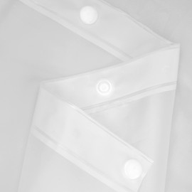 River Dream Waterproof PEVA Snap-in Shower Curtain Liner Replacement: Removable to Attach, Frost, 70x60