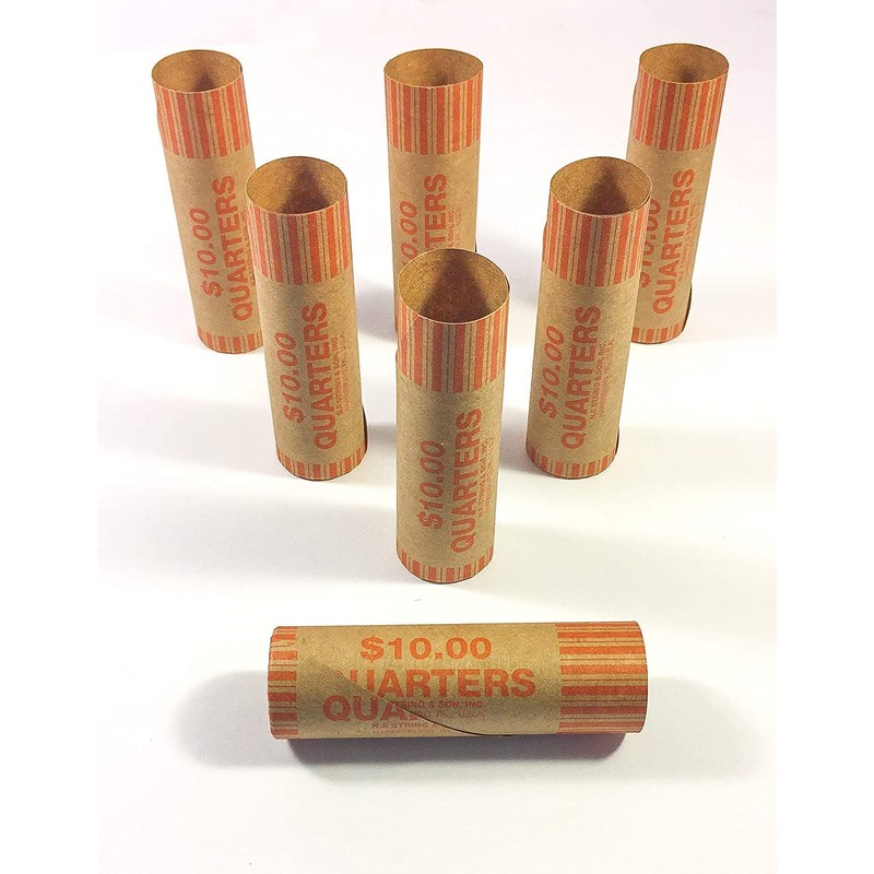 Crimped Quarter Coin Wrappers -36 Count