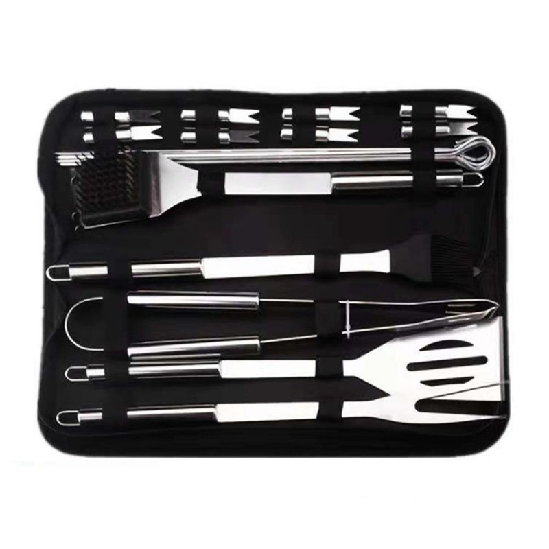 16Pcs Grilling Accessories Barbecue Grill Tools Set Stainless Steel Grilling