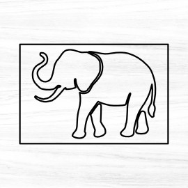 Bear Hollow Supply Elephant Acrylic Router Template