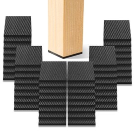 CHUNZEXI Non Slip Rubber Furniture Pads & Grippers, Self Adhesive Round Floor Protectors for Chair & Table Legs and Feet, 1 Inch, 48 Pack, Square