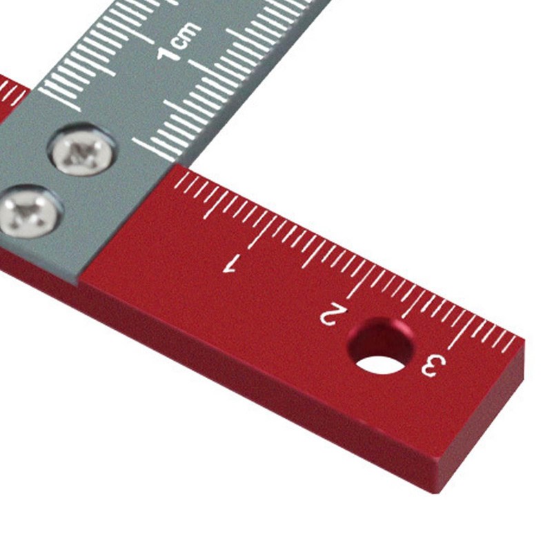 Woodworking T Square Ruler Aluminium Alloy Metal Woodworking Drawing Crafting