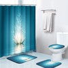 Britimes 4 Piece Shower Curtain Sets, with 12 Hooks, Magic