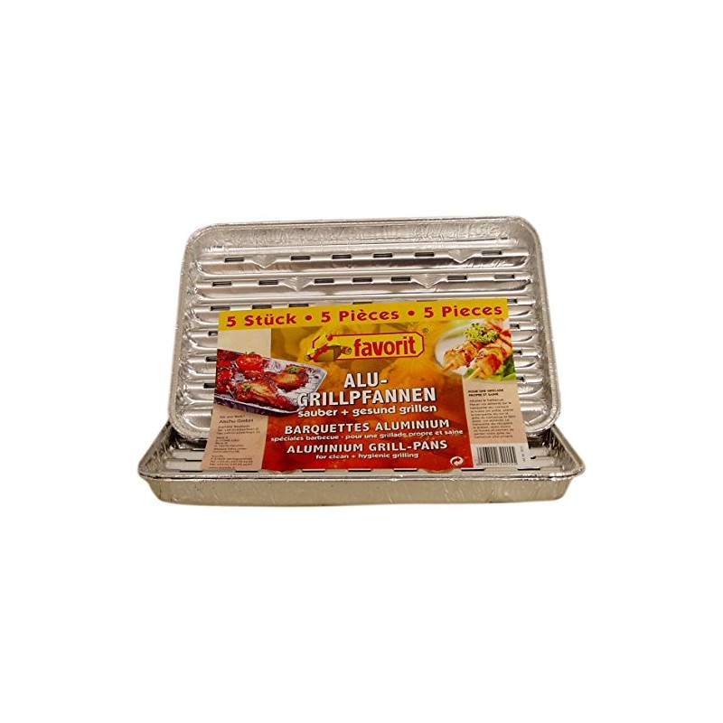 Grill Pans Aluminium Square Pack of 5