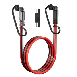 BERLAT 16AWG SAE Extension Cord - 20FT DC Power Automotive Extension Cable for Solar Panels, Cars, RVs, Trucks, Boats - Includes 1 SAE Polarity Reverse Adapter