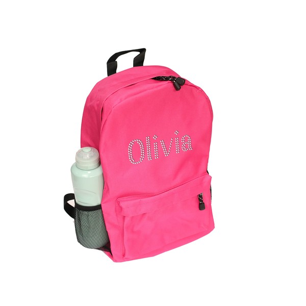 Varsany Personalised Pink Children’s Backpack Girls Boys, Rucksack Bag, Daypack, Primary School, Perfect for Back to Kids School or PE, Gifts and Travel