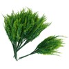 12pcs Artificial Plants Greenery Simulation Plants Fern Wort Fake Grass