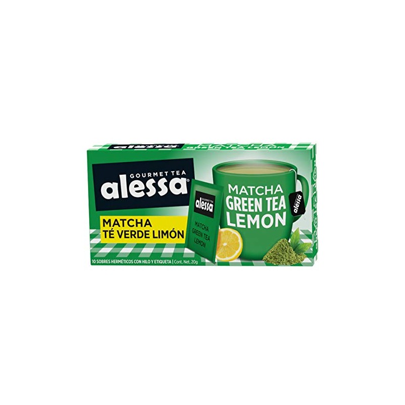 Alessa Gourmet Tea Té Matcha Té Verde Limón - 10