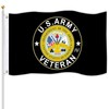 US Army Veteran Emblem Flag 3x5 Ft Double Sided Printing