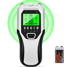 Stud Finder Wall Scanner 5 in 1 Multifunctional Upgraded Smart Wall Scanner, Stud Sensor Beam Detector with Battery for Wood Metal and AC Wire Detection, Comes with HD LCD Display and Audio Alarm