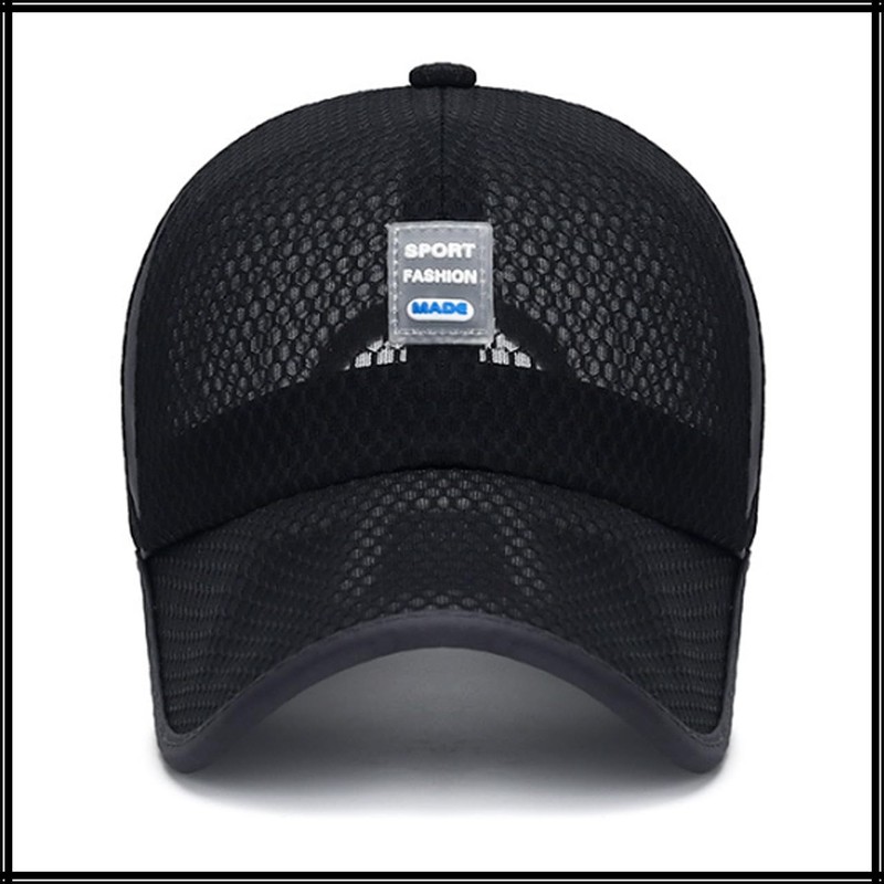 White Fang CZ016 Sports Brim Cap, Mesh, Stylish, Cool, Men's,