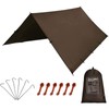 KALINCO Waterproof Camping Tarp Tent Hammock Rain Fly, 10X10FT/10X15FT, Mutifunctional