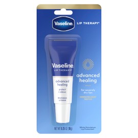Vaseline Lip Therapy Lip Balm Tube For healthier looking lips Advanced Healing Moisturizer For Dry Lips 0.35 oz