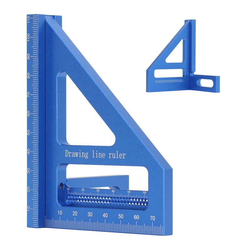 3D Multi Angle Measuring Ruler 45 90 Degree Aluminum Alloy