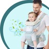 Retoo Babytrage, Ergonomische Babytrage für Neugeborene mit verstellbarem Steg, Flexibles