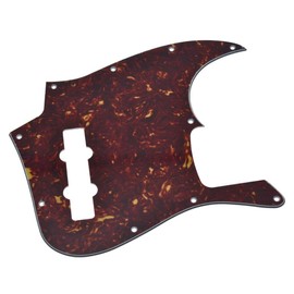 KAISH Lefty 4 String Left Handed Vintage Turtle Pickguard for Jazz J Bass