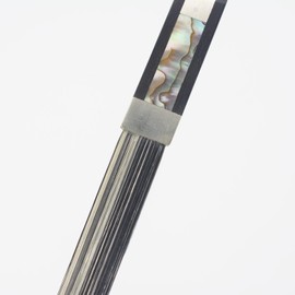 4/4 Full Size Cello Bow Advanced Carbon fiber Bow with Black Hair and White Hair Mixed Unique Design