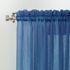 No. 918 Erica Crushed Textured Sheer Voile Rod Pocket Curtain