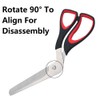 Pizza Scissors, Pizza Cutter with Food-Grade Sharp Stainless Steel Blade