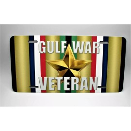 DIGIART INTERNATIONAL PERSIAN GULF WAR DESERT STORM VETERAN METAL CAR NOVELTY LICENSE PLATE AUTO TAG