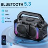 OMUCA Speakers Bluetooth Wireless, 100W Portable Bluetooth Speaker with Bass,