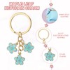 PATIKIL Flower Keychain Charm, Cherry Blossom Enamel KeyChains Cute Floral
