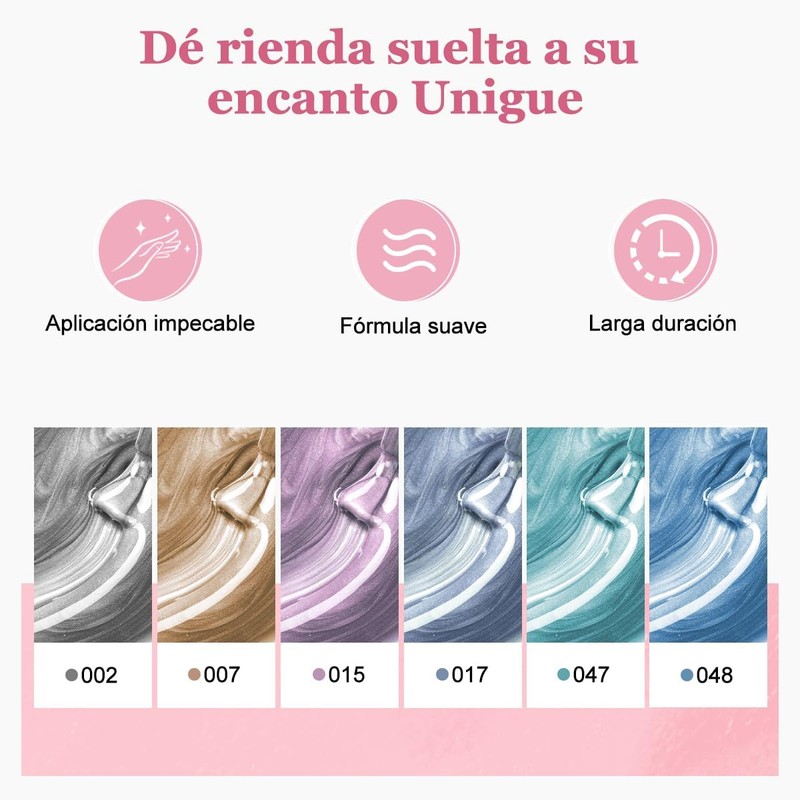 CHERIMOYA Kit de 6 Esmalte de Uñas de Gel Ojos