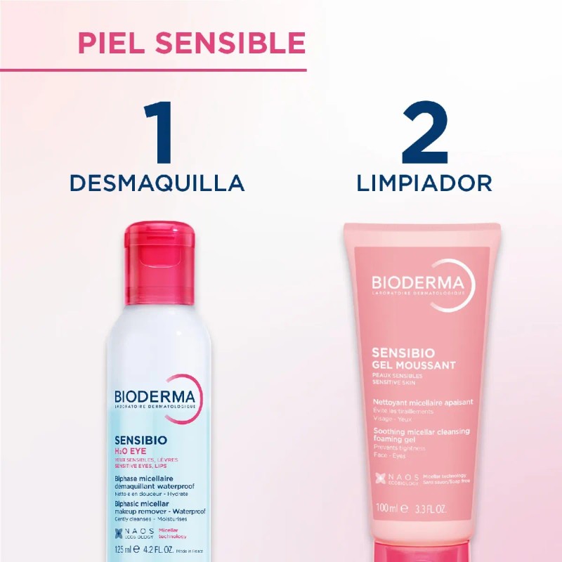 Sensibio H2o Eye Desmaquillante Bifásico Ojos 125ml Bioderma