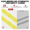 2 PCS Heavy Duty Lifting Slings Straps with D Ring