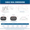 SEAVIEW | Horizontal (90 Degree) Cable Gland | Marine Grade