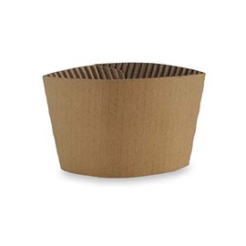 EcoSource Corrugated Coffee Sleeve, Kraft, fits 10-24oz Hot Cups, 1000-Count Case