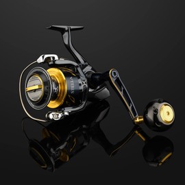 Gomexas Handle 2.8 inches (70 mm) CJ-SW-T Shimano Stella sw Twin Power sw 4000 Handle 4000 5000 6000pg 20-22 Stradic SW 21 Spheros Compatible Stella Sw Handle Knob Light Shore Jigging & Plagging (70mm, Black Gold)
