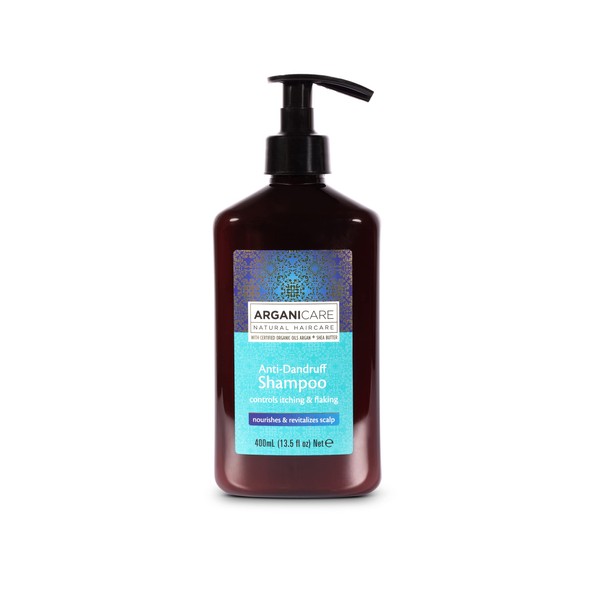 Arganicare Anti-Dandruff Shampoo with Certified Argan Oil and Shea Butter