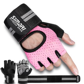 SIMARI Guantes de Entrenamiento para Hombre y Mujer con Soporte de mu?eca para Entrenamiento en Gimnasio, protección Completa de la Palma para Fitness, Levantamiento de Pesas, Ejercicio, dominadas