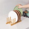HBlife Bamboo Dish Plate Bowl Cup Book Pot Lid Cutting