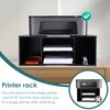 EMERIT Large Printer Stand, Adjustable Printer Table with Storage, 2-Tier